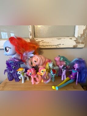 My little pony Vintage to new bundle lot hasbro MLP old toys ponies rainbow dash